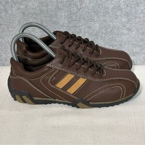 Arizona Jeans Company Lace Up Retro Sneakers Shoes-Brown/Tan-Girls Size 4.5